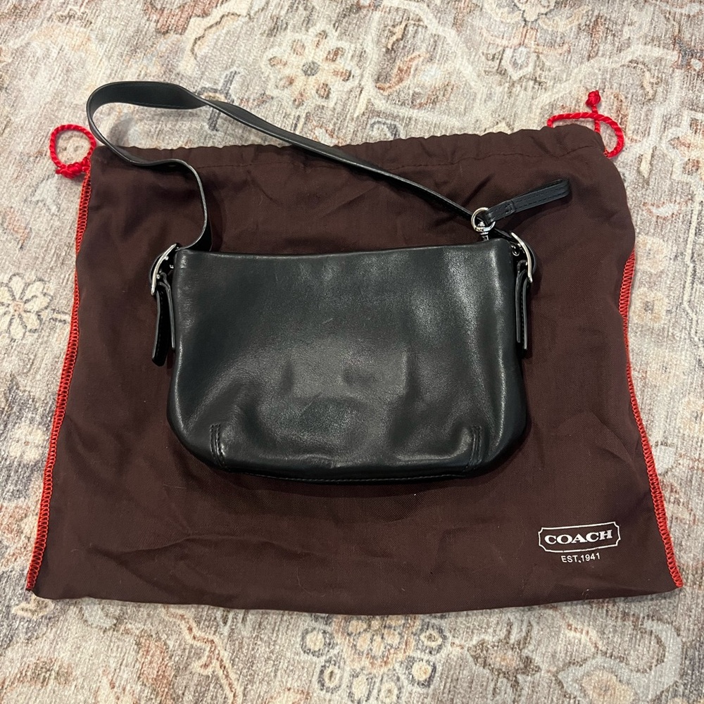Coach Black Leather Handbag